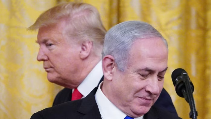 Trump iyo Netanyahu oo sii kala fogaanaya.jpg